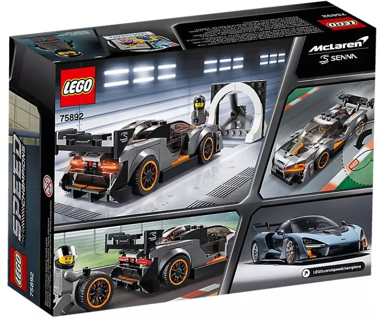 Box Rückseite: LEGO Speed Champions 75892 McLaren Senna
