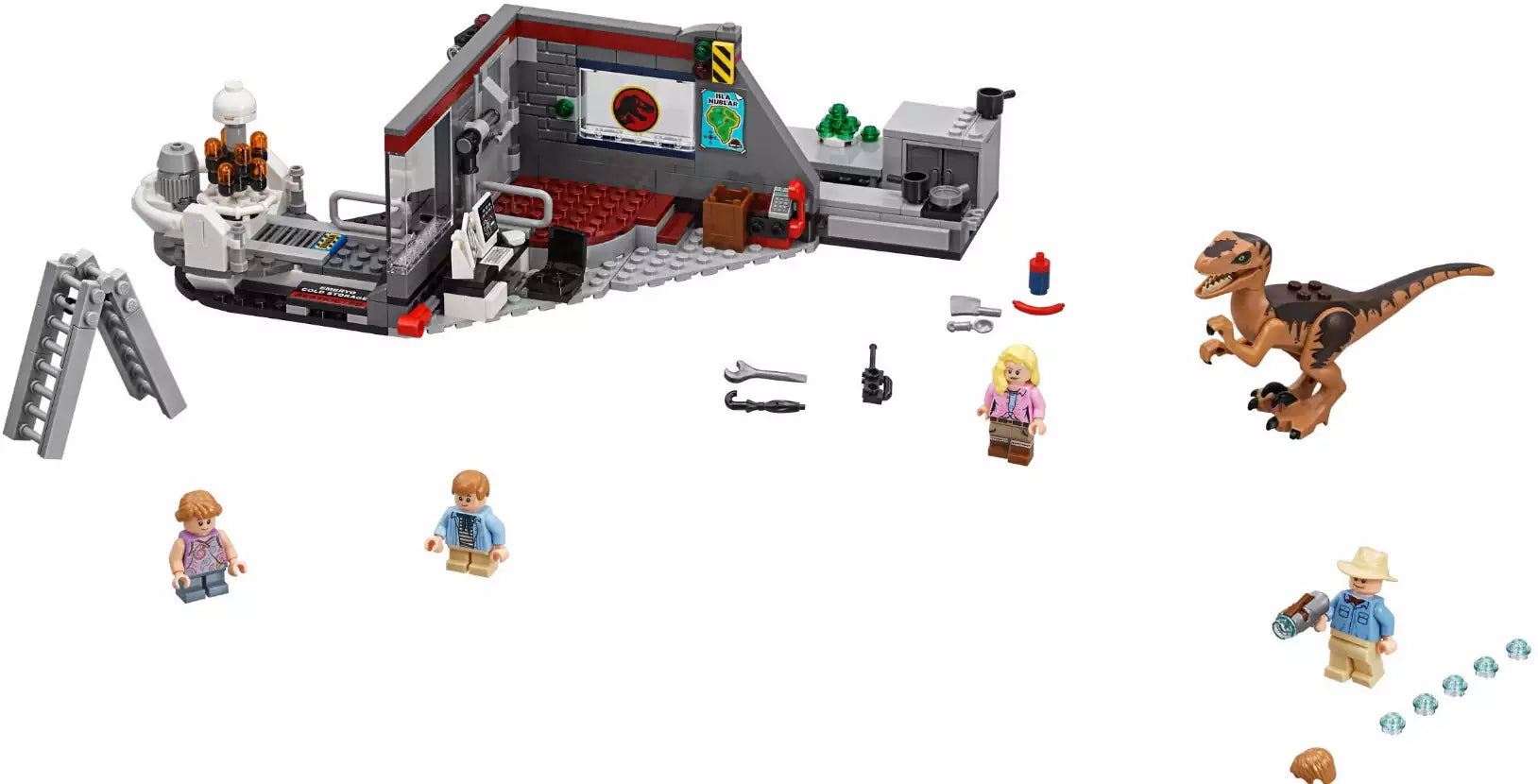 Inhalt: LEGO Jurassic World 75932 Jagd auf den Velociraptor
