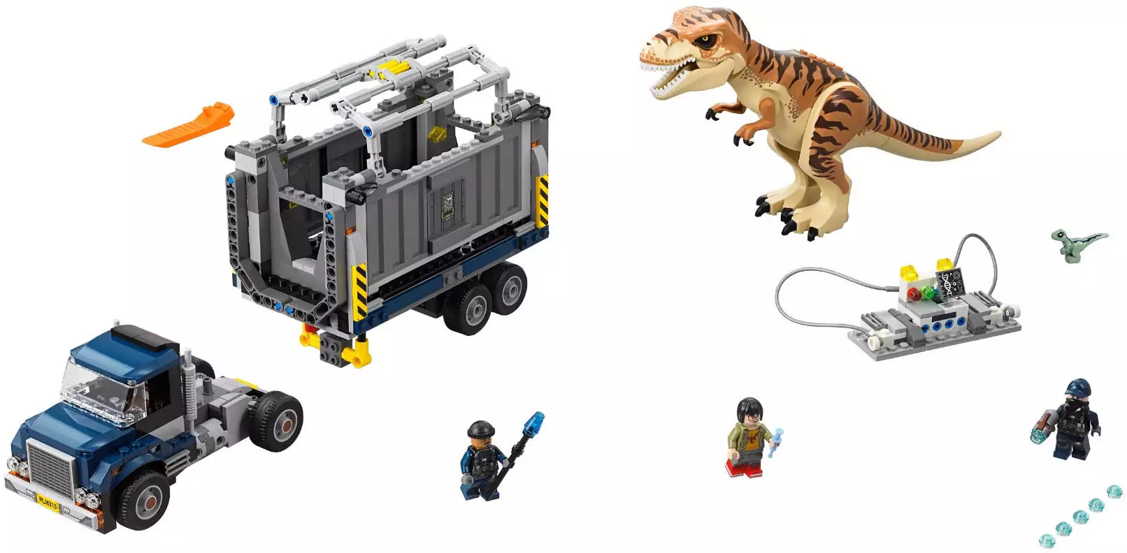 Inhalt: LEGO Jurassic World 75933 T. rex Transport