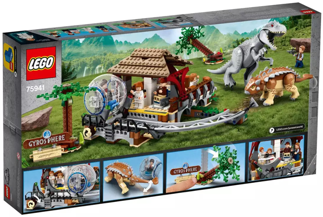 Box Rückansicht: LEGO Jurassic World 75941 Indominus Rex vs. Ankylosaurus