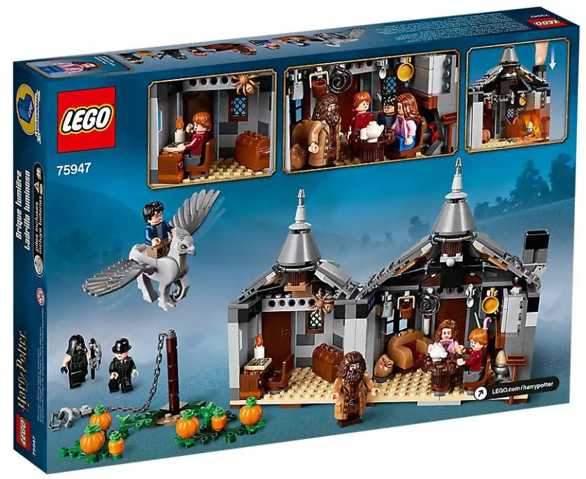 Box Rückansicht: LEGO Harry Potter 75947 Hagrids Hütte: Seidenschnabels Rettung