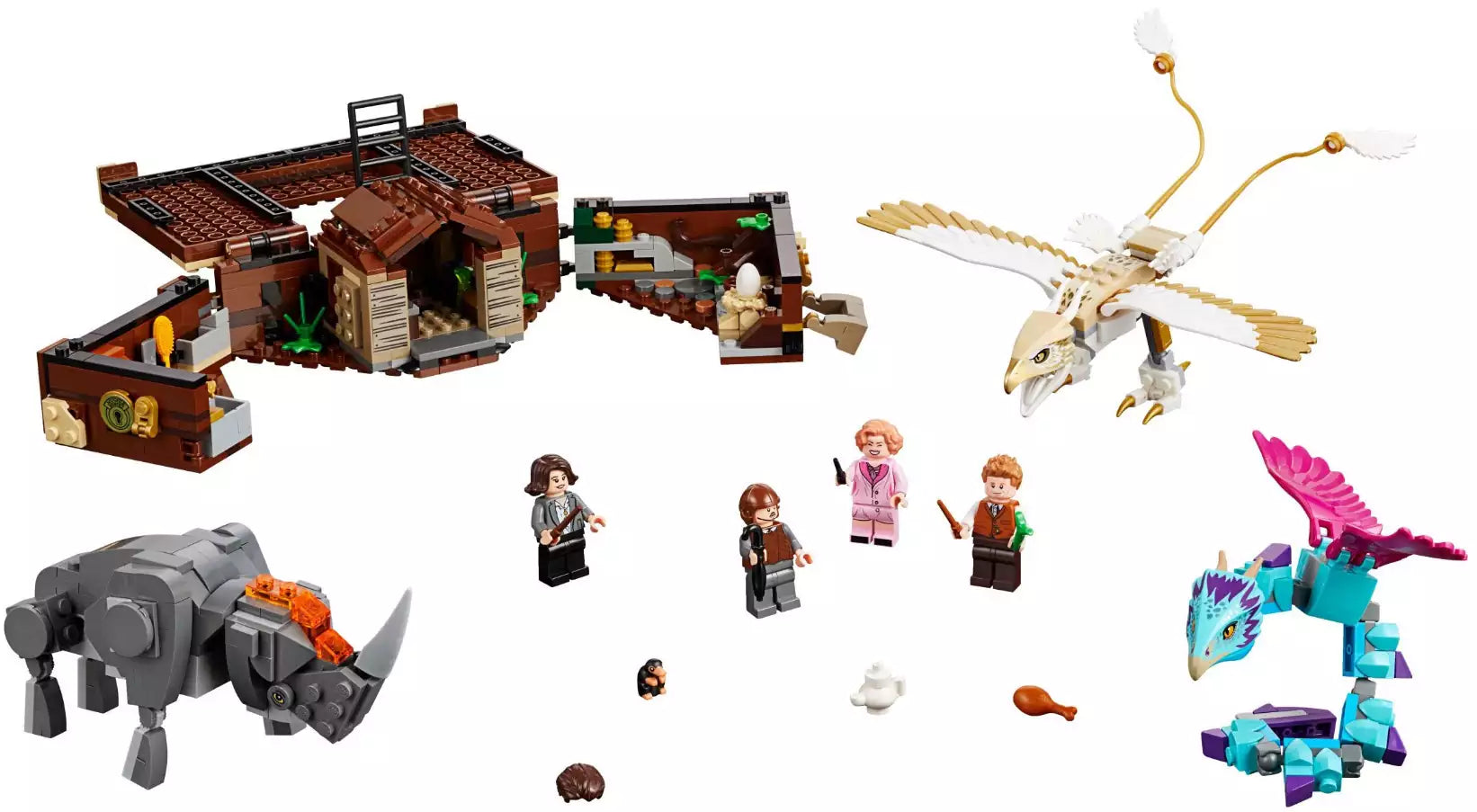 Inhalt: LEGO Harry Potter 75952 Newts Koffer der magischen Kreaturen