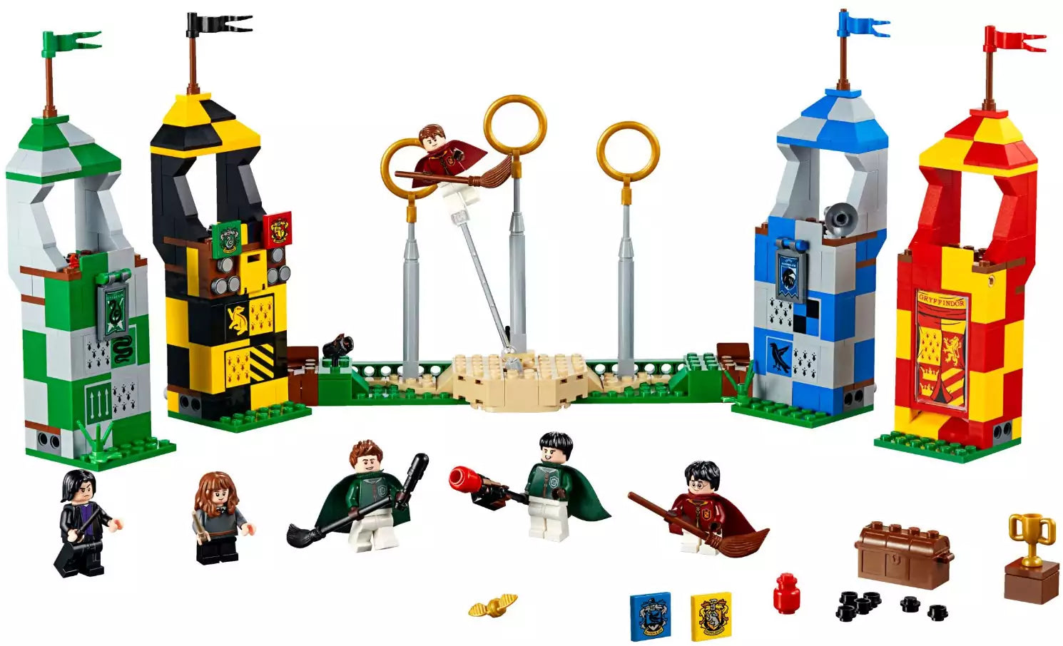 Inhalt: LEGO Harry Potter 75956 Quidditch Turnier