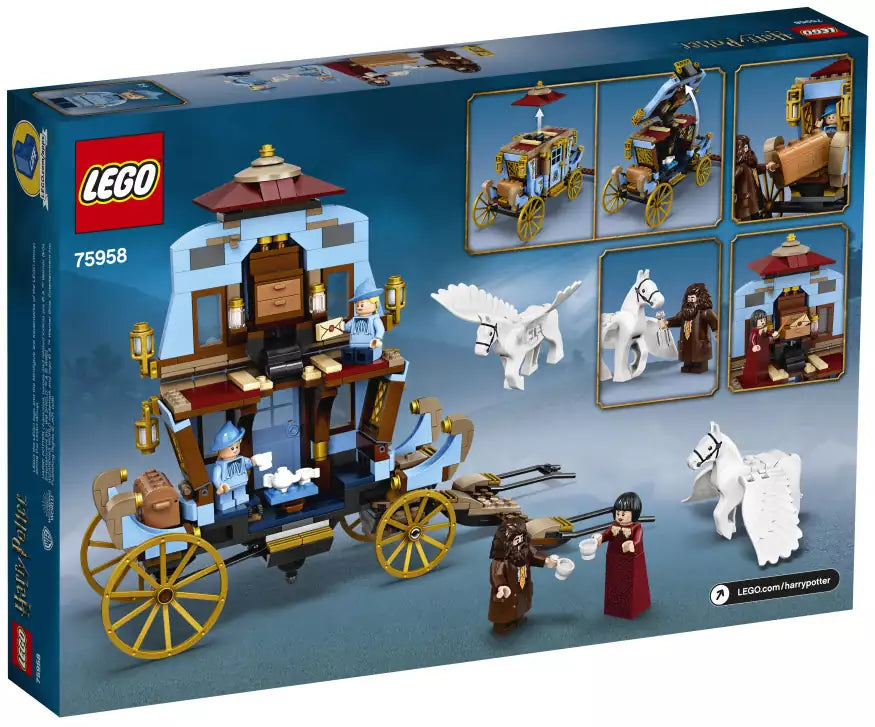 Box Rückansicht: LEGO Harry Potter 75958 Ankunft in Hogwarts