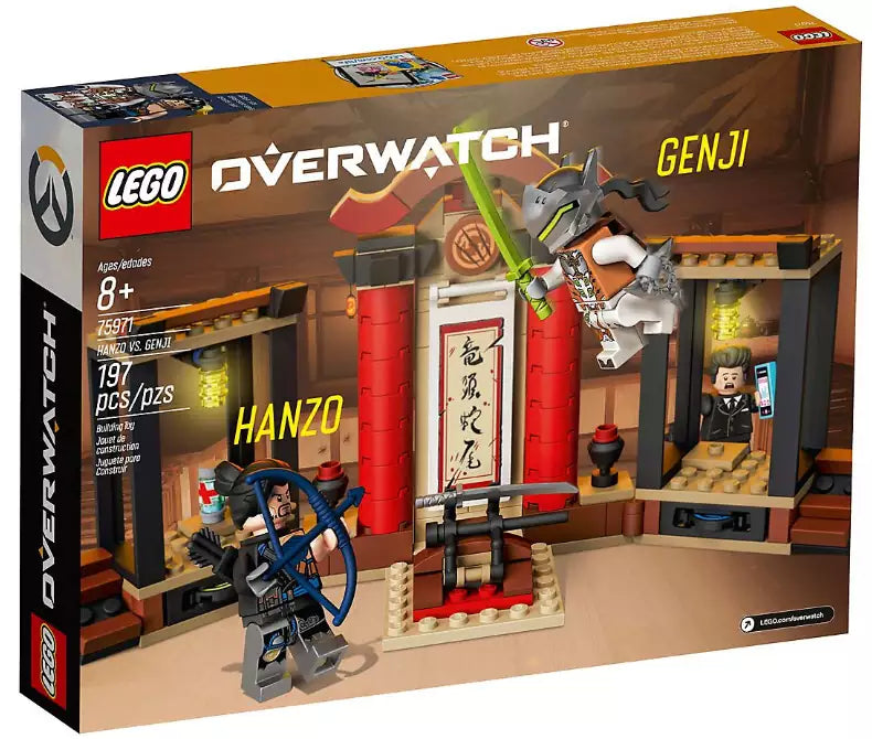 Box Rückansicht: LEGO Overwatch 75971 Hanzo vs. Genji