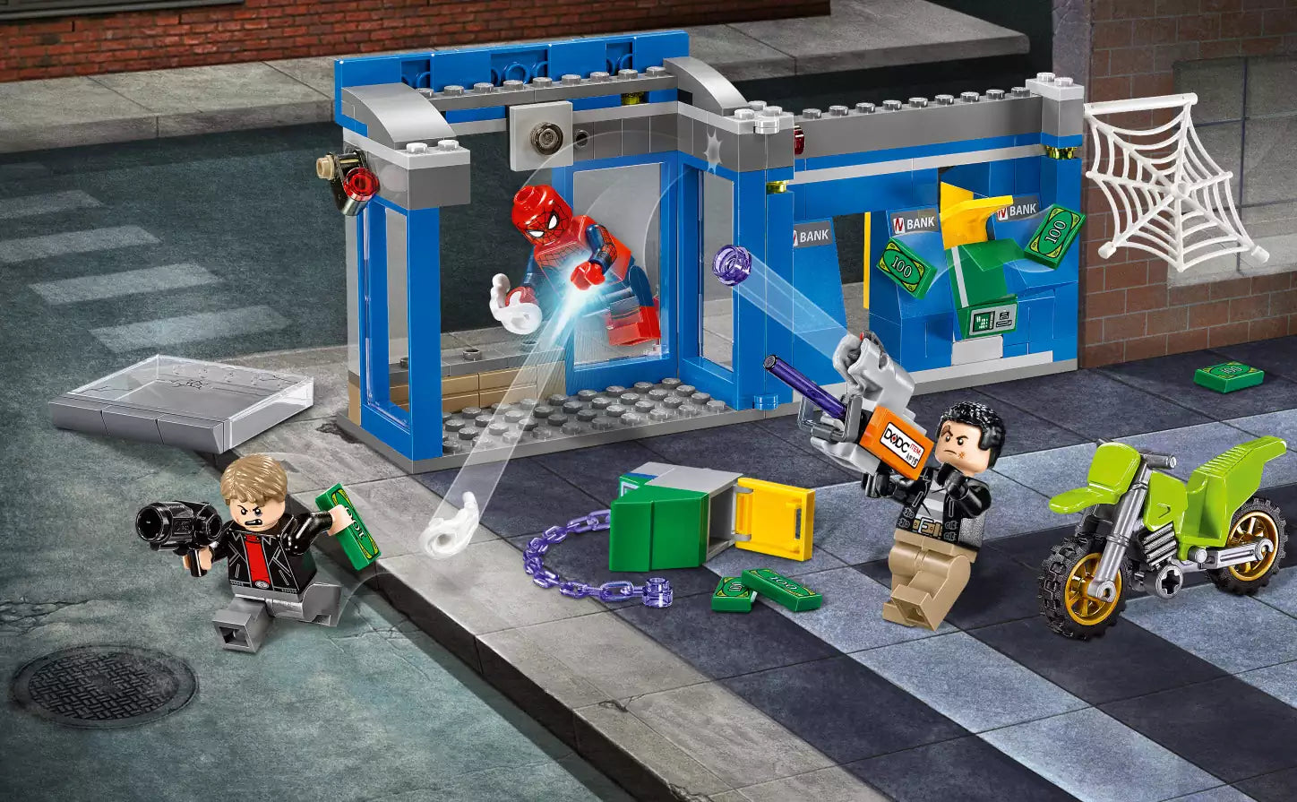 Detail 1: LEGO Super Heroes 76082 Action am Geldautomaten