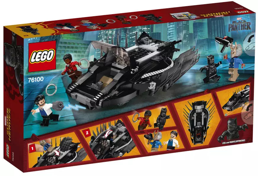 Box Rückseite: LEGO Super Heroes 76100 Royal Talon Attacke