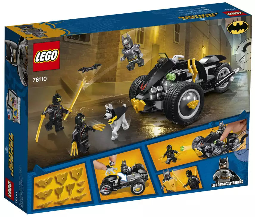 Box Rückansicht: LEGO Super Heroes 76110 Batman: Attacke der Talons