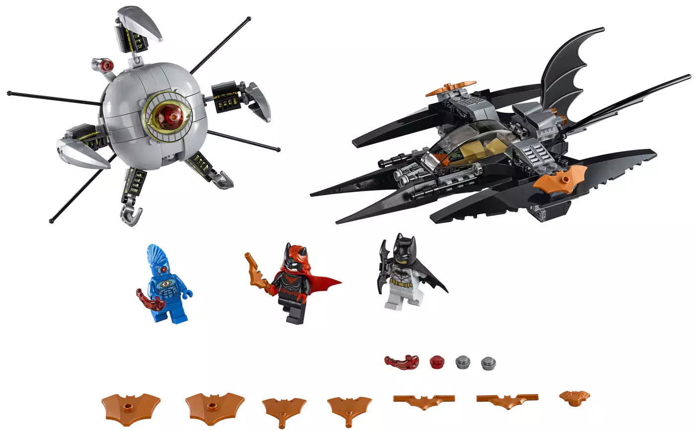 Inhalt: LEGO Super Heroes 76111 Batman: Brother Eye Gefangennahme