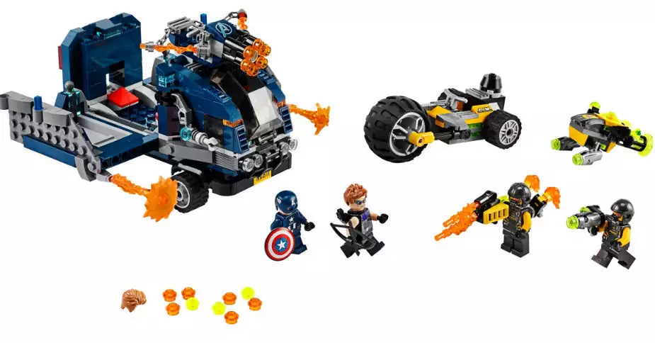 Inhalt: LEGO Super Heroes 76143 Avengers Truck-Festnahme