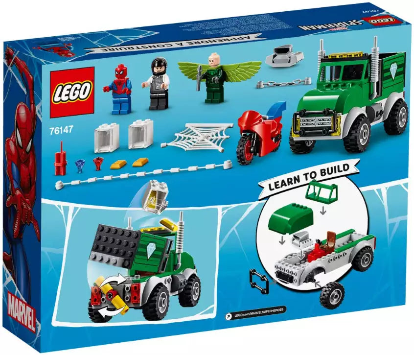 Box Rückansicht: LEGO Super Heroes 76147 Vultures LKW-Überfall