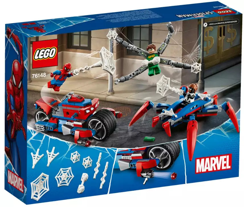 Box Rückansicht: LEGO Super Heroes 76148 Spider-Man vs. Doc Ock