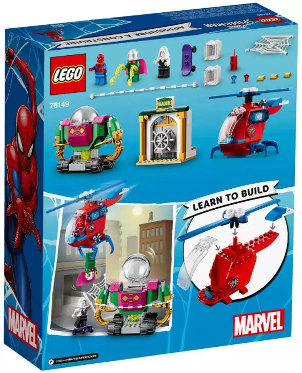Box Rückansicht: LEGO Super Heroes 76149 Mysterios Bedrohung