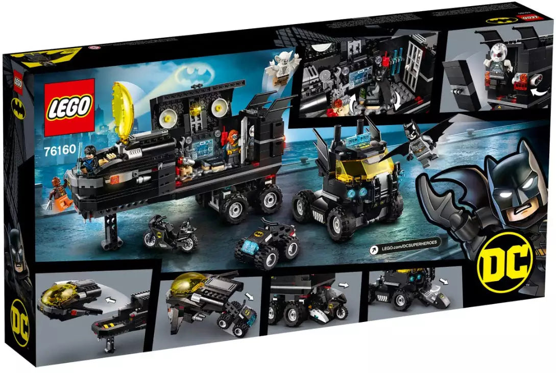 Box Rückansicht: LEGO Super Heroes 76160 Mobile Batbasis