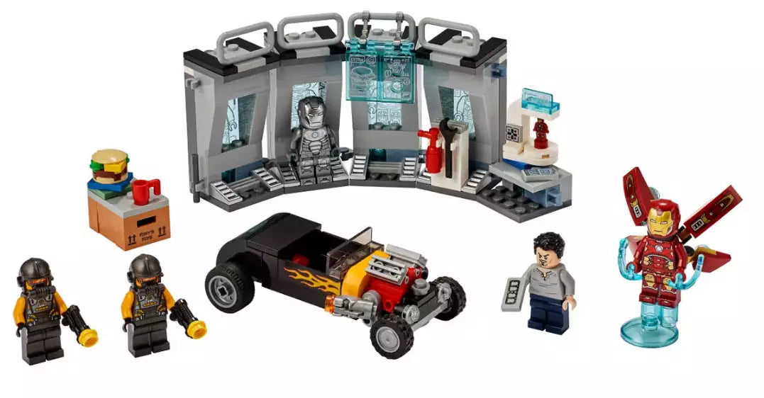 Inhalt: LEGO Super Heroes 76167 Iron Mans Arsenal