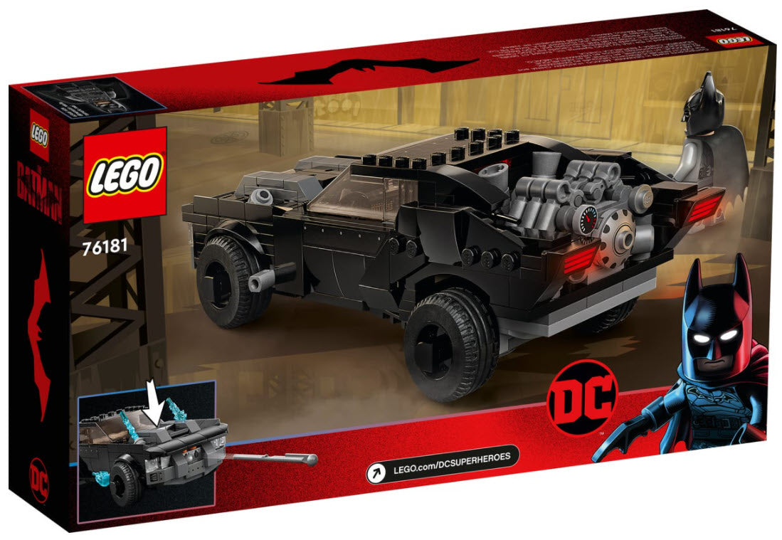 Box Rückansicht: LEGO Super Heroes 76181 Batmobile: Verfolgung des Pinguins