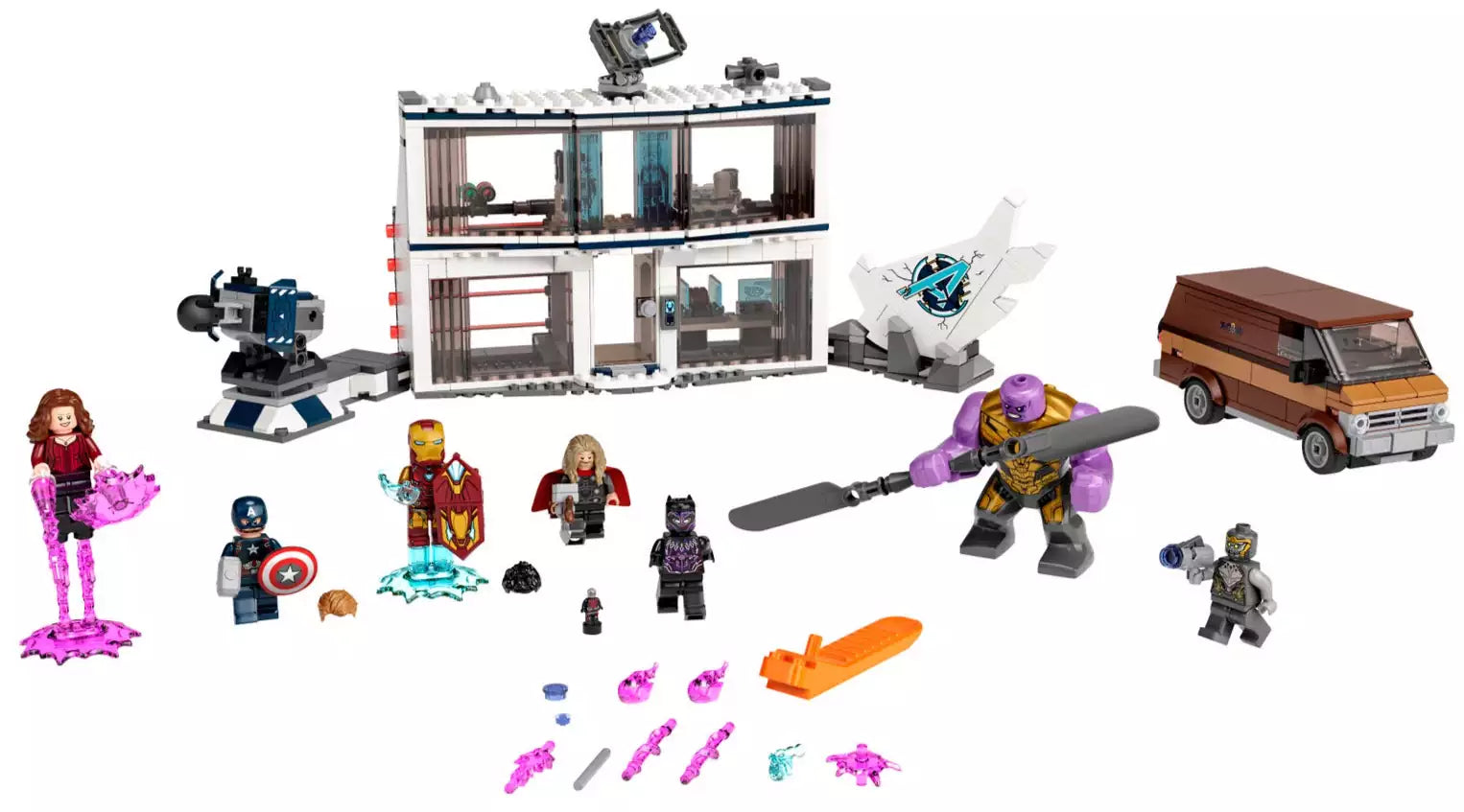 Inhalt: LEGO Super Heroes 76192 Avengers: Endgame – Letztes Duell