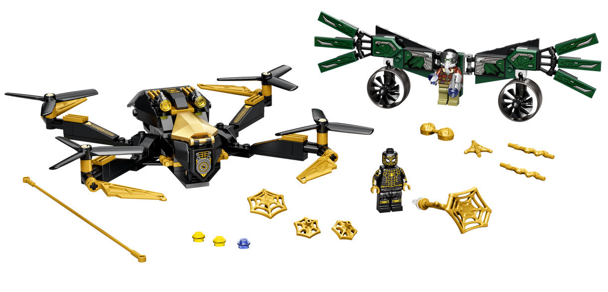 Inhalt: LEGO Super Heroes 76195 Spider-Mans Drohnenduell