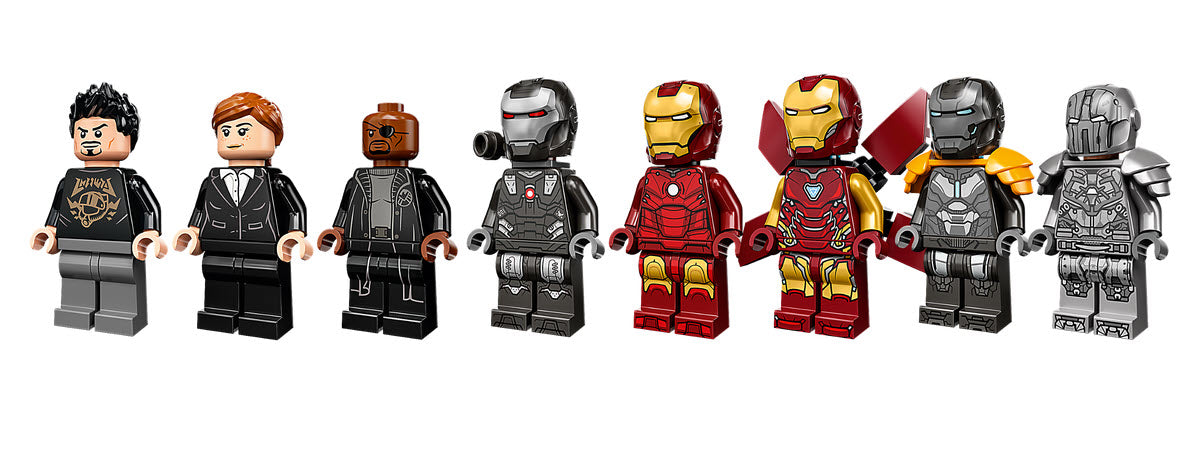 Minifiguren: LEGO Super Heroes 76216 Iron Mans Werkstatt