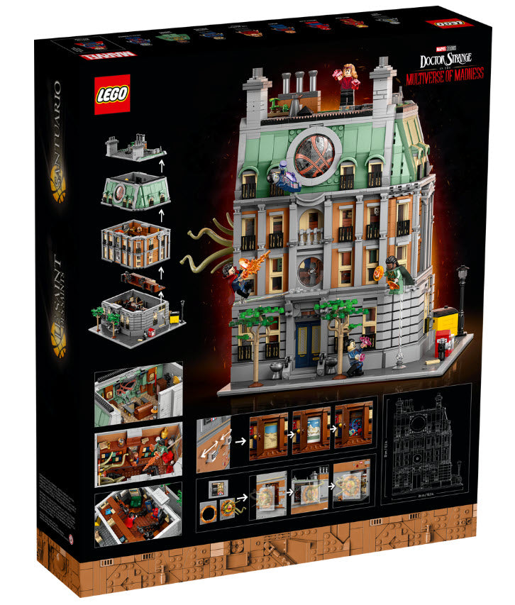 Box Rückansicht: LEGO Super Heroes 76218 Sanctum Sanctorum
