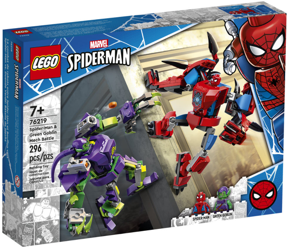 LEGO Super Heroes 76219 Spider-Mans und Green Goblins Mech-Duell