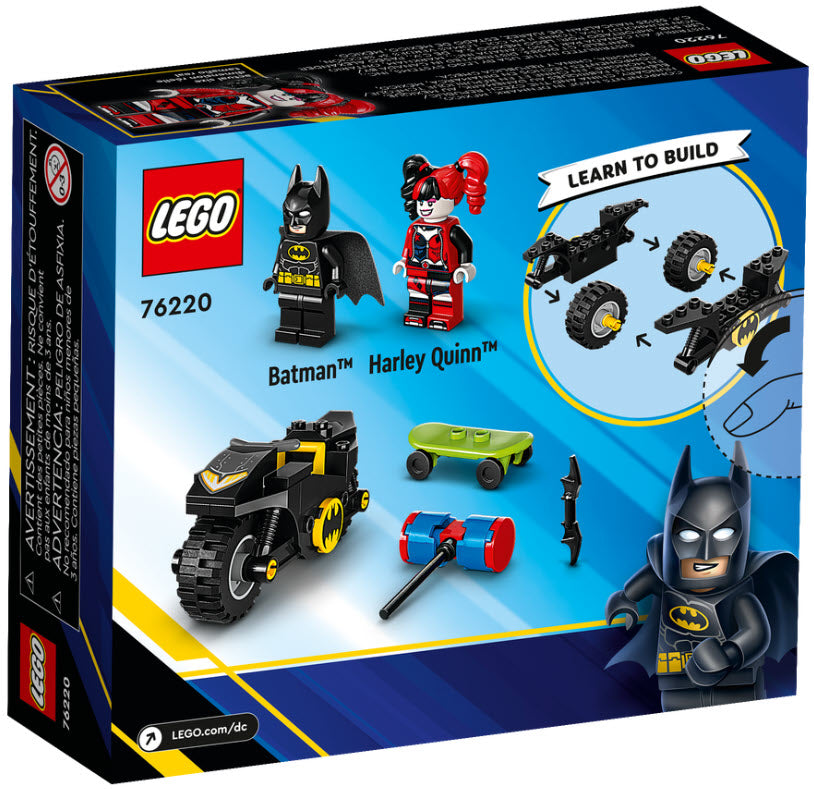 Box Rückansicht: LEGO Super Heroes 76220 Batman vs. Harley Quinn