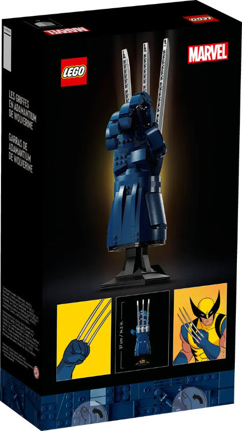 Box Rückansicht: LEGO Super Heroes 76250 Wolverines Adamantium-Klaue