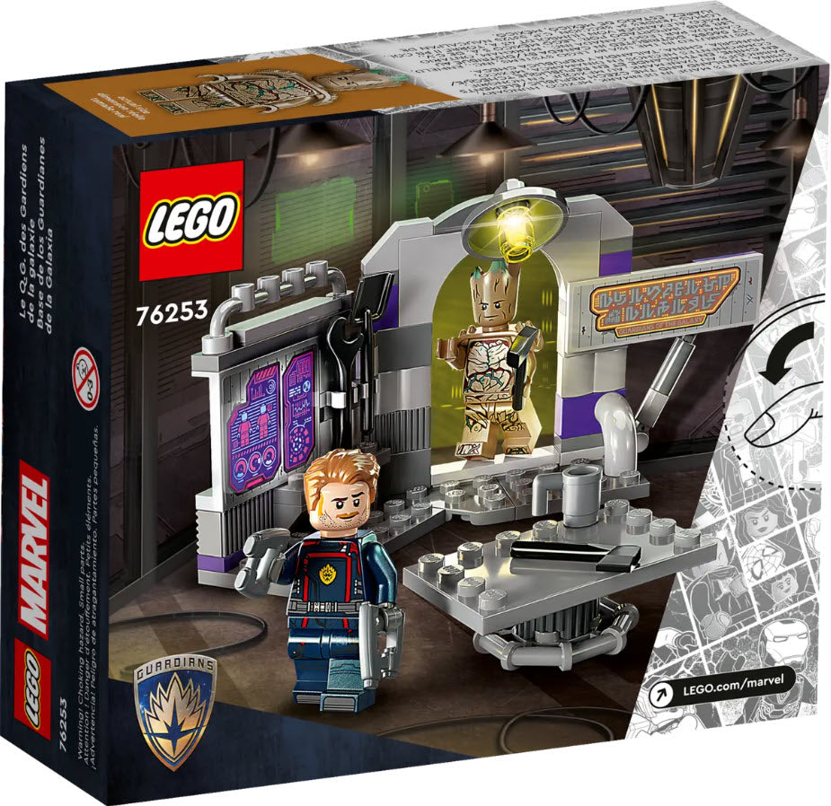 Box Rückseite: LEGO Super Heroes 76253 Hauptquartier der Guardians of the Galaxy