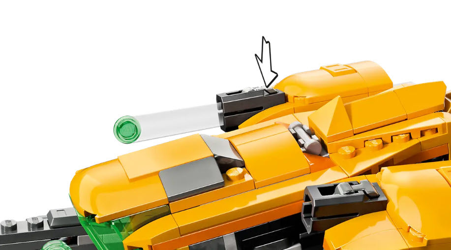 Detail 1: LEGO Super Heroes 76254 Baby Rockets Schiff