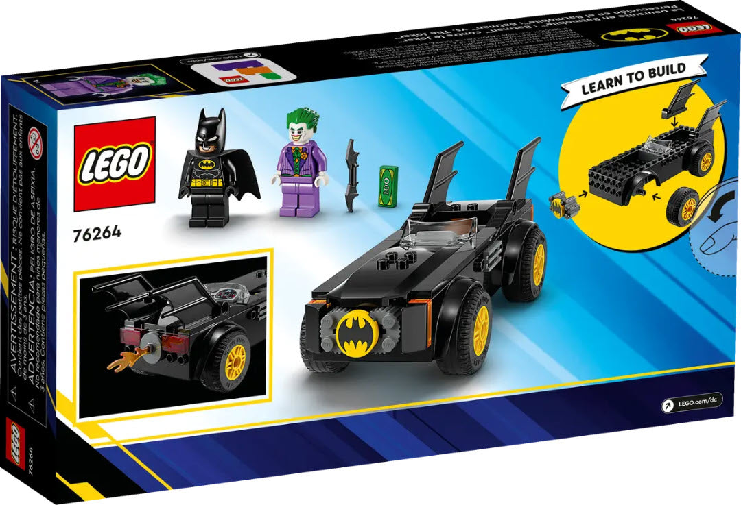 Box Rückansicht: LEGO Super Heroes 76264 Verfolgungsjagd im Batmobile: Batman vs. Joker