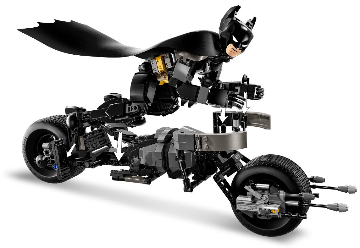 Minifiguren: LEGO Super Heroes 76273 Batman Baufigur mit dem Batpod