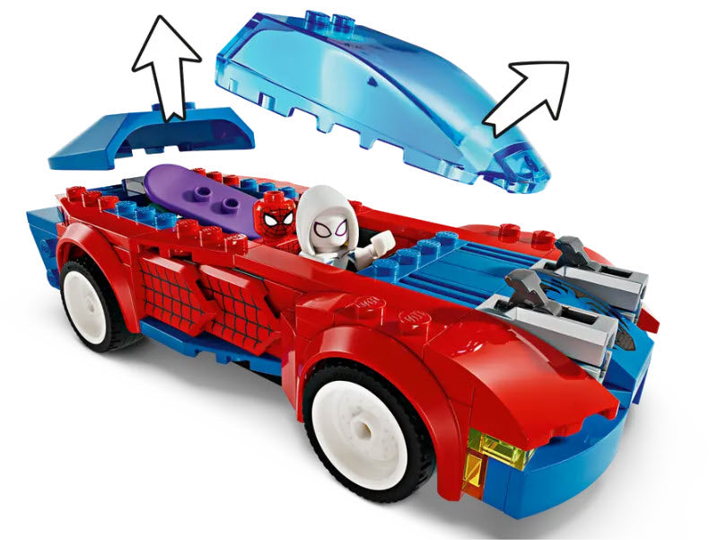 Detail 2: LEGO Super Heroes 76279 Spider-Mans Rennauto & Venom Green Goblin