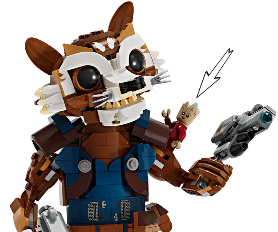 Detail 1: LEGO Super Heroes 76282 Rocket & Baby Groot