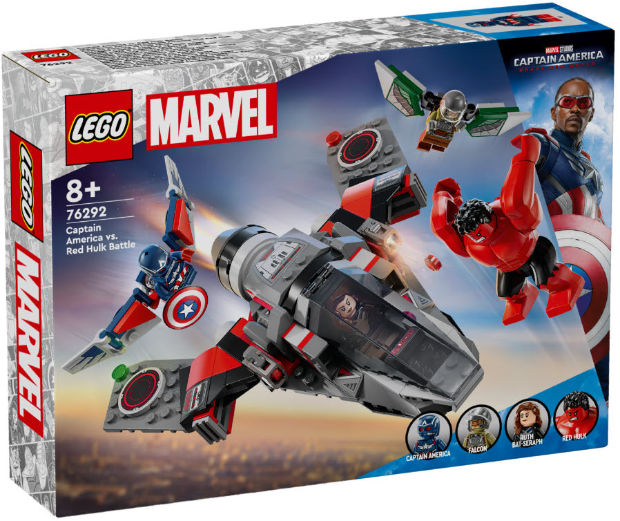 LEGO Super Heroes 76292 Showdown zwischen Captain America und Red Hulk