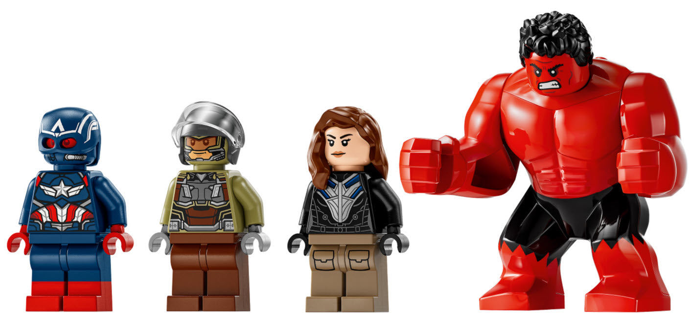 Minifiguren: LEGO Super Heroes 76292 Showdown zwischen Captain America und Red Hulk
