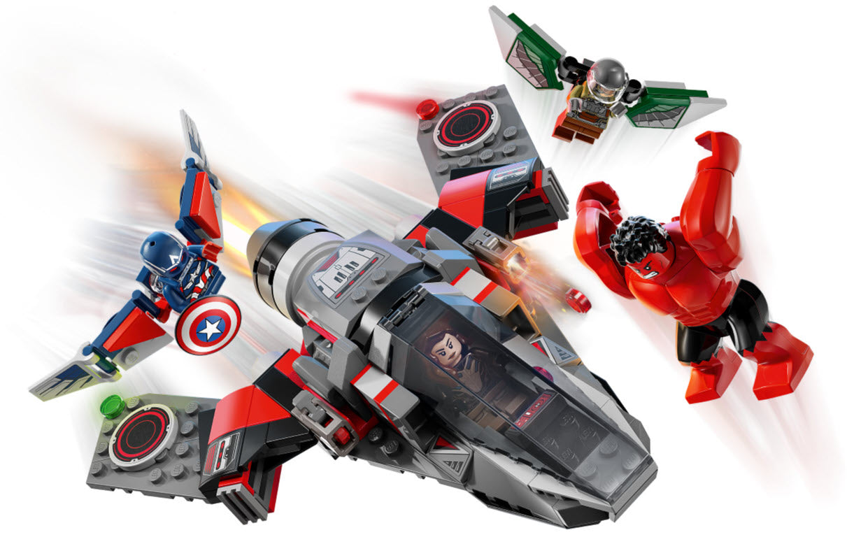 Detail 2: LEGO Super Heroes 76292 Showdown zwischen Captain America und Red Hulk