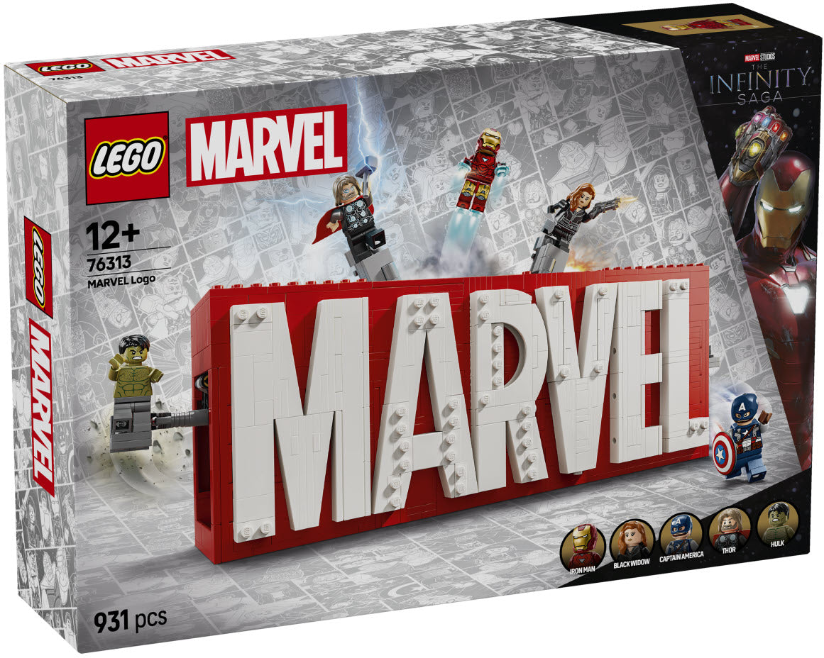 LEGO Super Heroes 76313 MARVEL Logo & Minifiguren