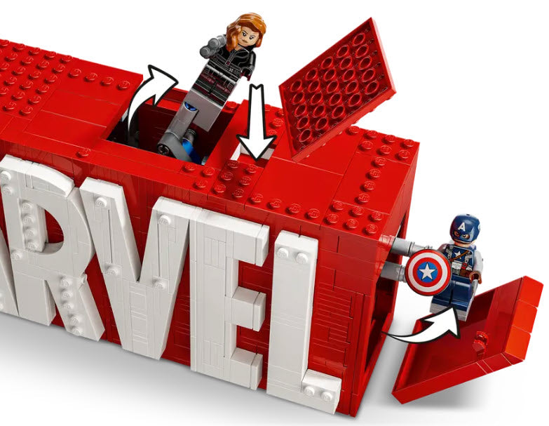 Detail 1: LEGO Super Heroes 76313 MARVEL Logo & Minifiguren