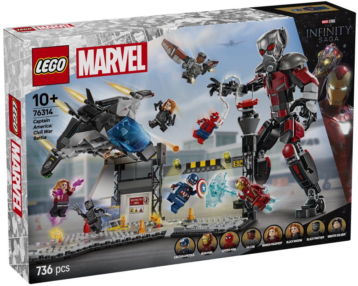 LEGO Super Heroes 76314 Captain America: Civil War Actionduell