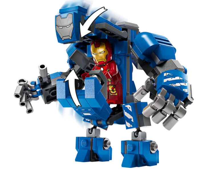 Detail 1: LEGO Super Heroes 76315 Iron Mans Labor: Halle der Rüstungen