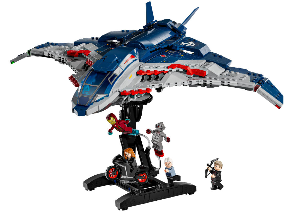 Inhalt: LEGO Super Heroes 76325 Avengers: Age of Ultron Quinjet