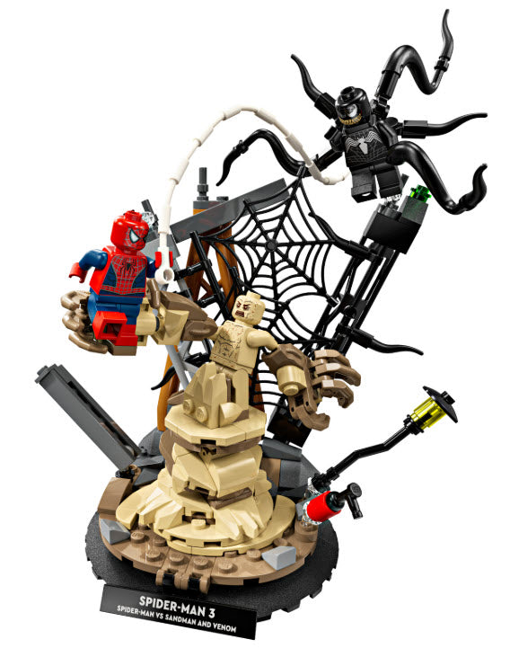 Inhalt: LEGO Super Heroes 76334 Großer Showdown: Spider-Man vs. Sandman