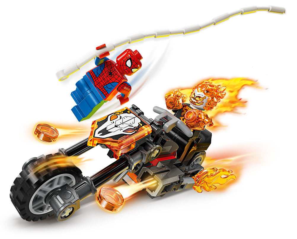 Detail 1: LEGO Super Heroes 76335 Spider-Man vs. Ghost Rider auf seinem Motorrad
