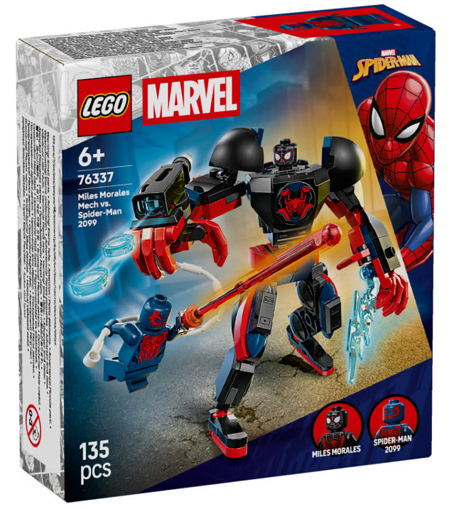 LEGO Super Heroes 76337 Miles Morales Mech vs. Spider-Man 2099