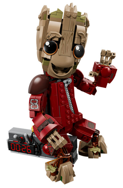 Inhalt: LEGO Super Heroes 76341 Groot im Ravager-Outfit