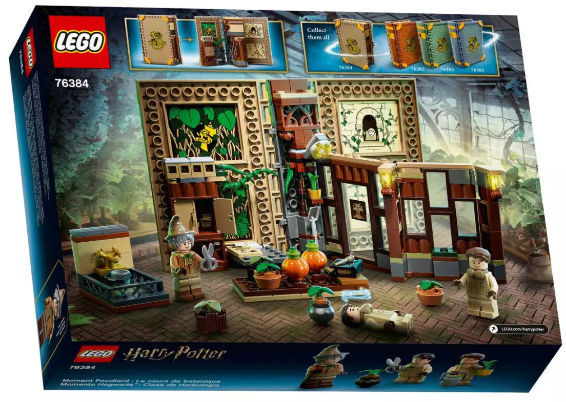 Box Rückansicht: LEGO Harry Potter 76384 Hogwarts Moment: Kräuterkundeunterricht