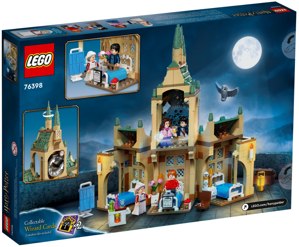Box Rückseite: LEGO Harry Potter 76398 Hogwarts Krankenflügel
