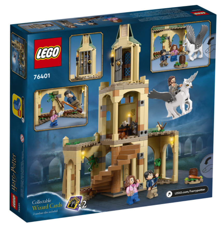 Box Rückseite: LEGO Harry Potter 76401 Hogwarts: Sirius’ Rettung