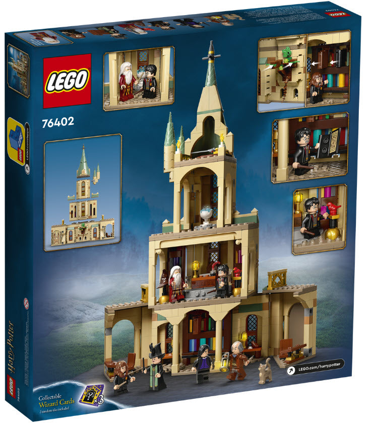 Box Rückseite: LEGO Harry Potter 76402 Hogwarts: Dumbledores Büro