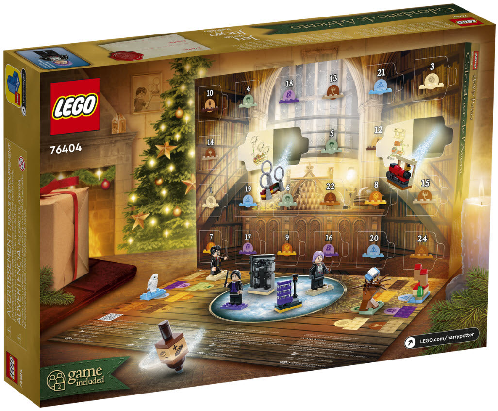 Box Rückseite: LEGO Harry Potter 76404 Adventskalender 2022